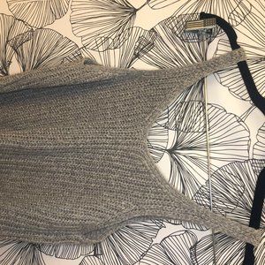 Grey knit tank top